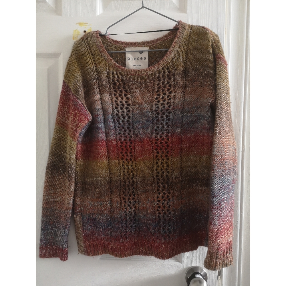 Cosy knit rainbow sweater